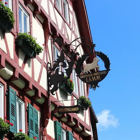 Hotel & Restaurant Lamm Mosbach  Buitenkant foto