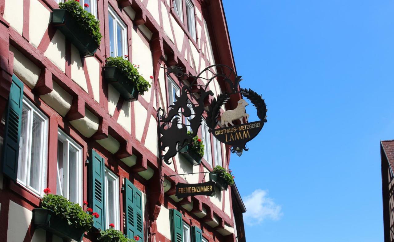 Hotel & Restaurant Lamm Mosbach  Buitenkant foto